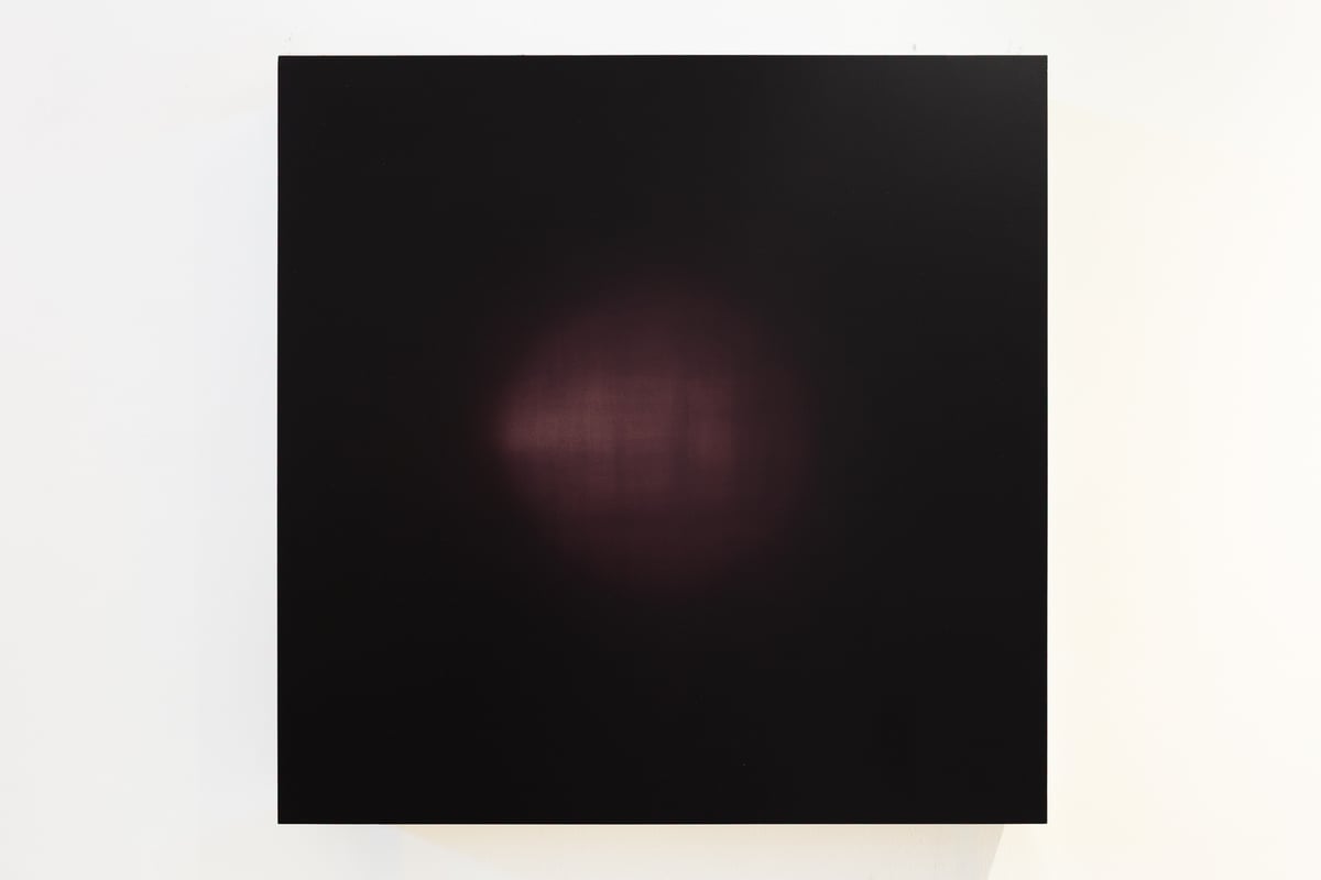 506. Latent Memory: White in Black Square by Lewis Brown