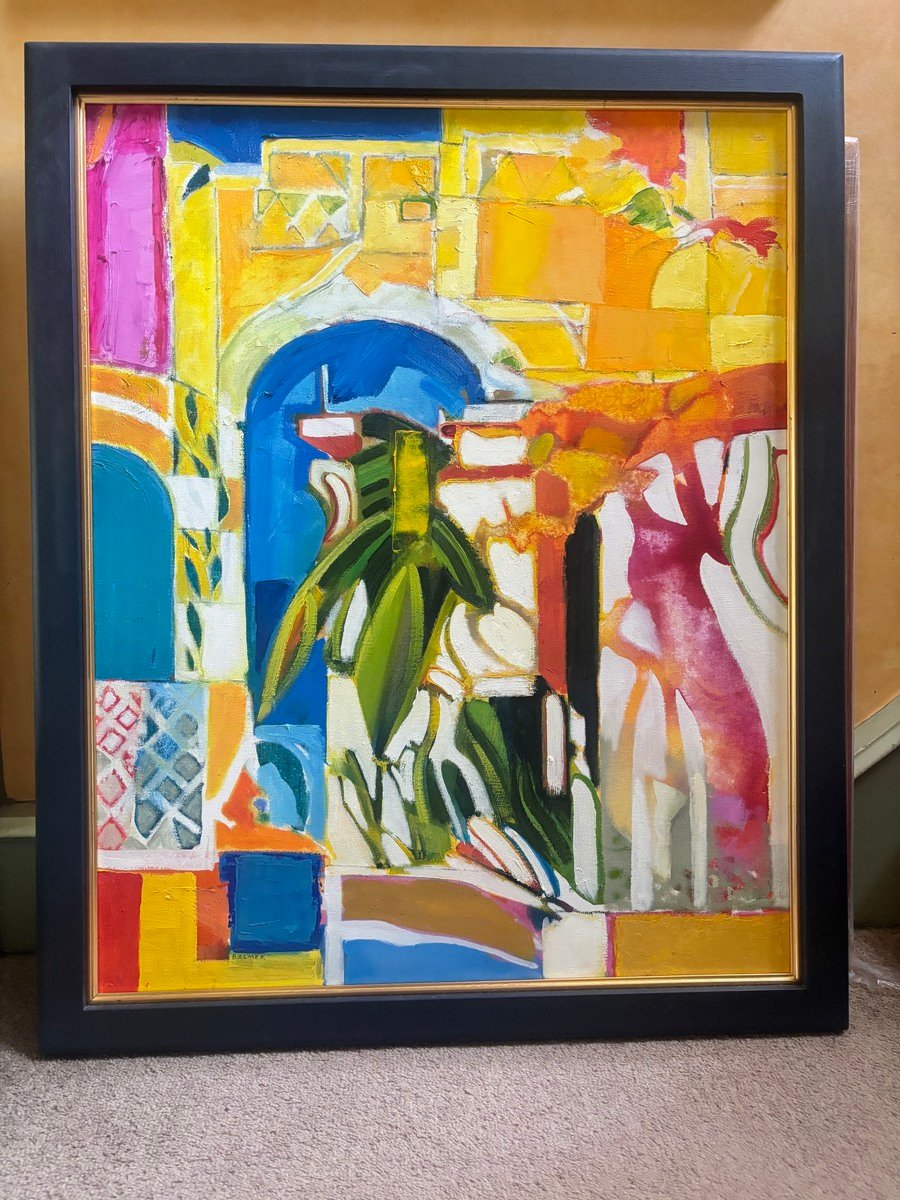 349. Yellow Wall Tangier by Derek Balmer PPRWA