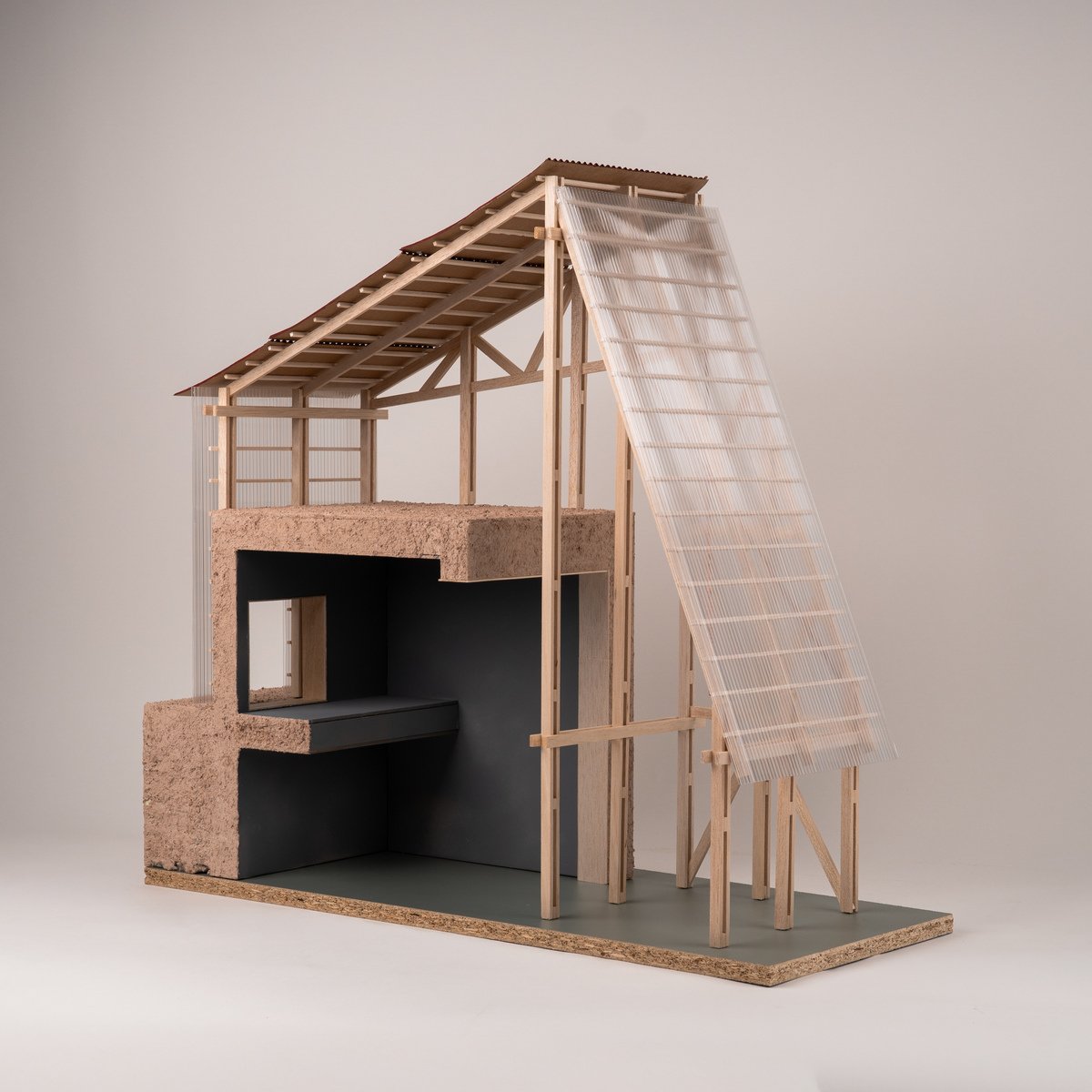 245. Knowledge Exchange HQ: Structural 1:20 Section Model by Samuel Bray