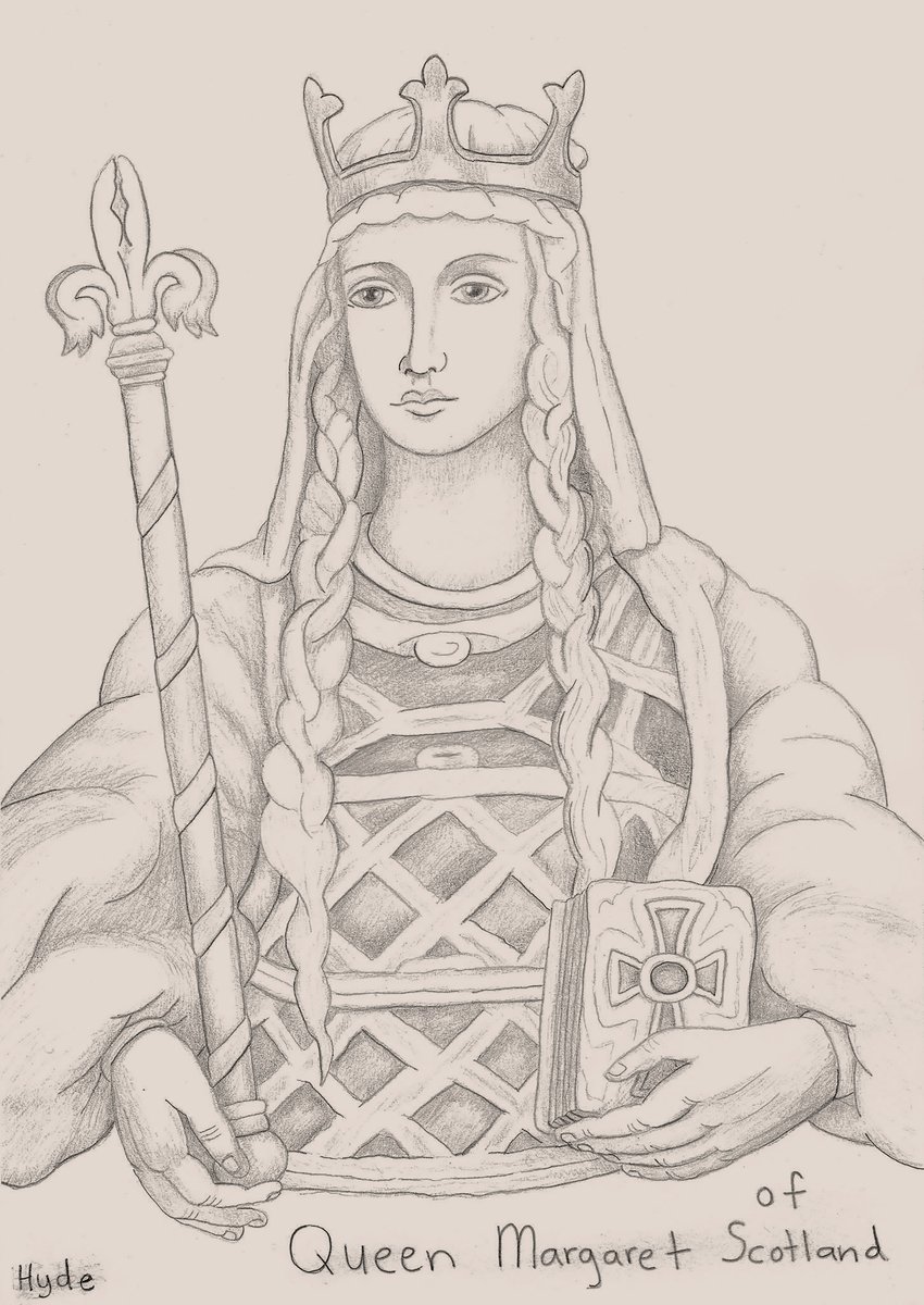 Queen Margaret of Scotland after Douglas Strachan by Patrick Hyde