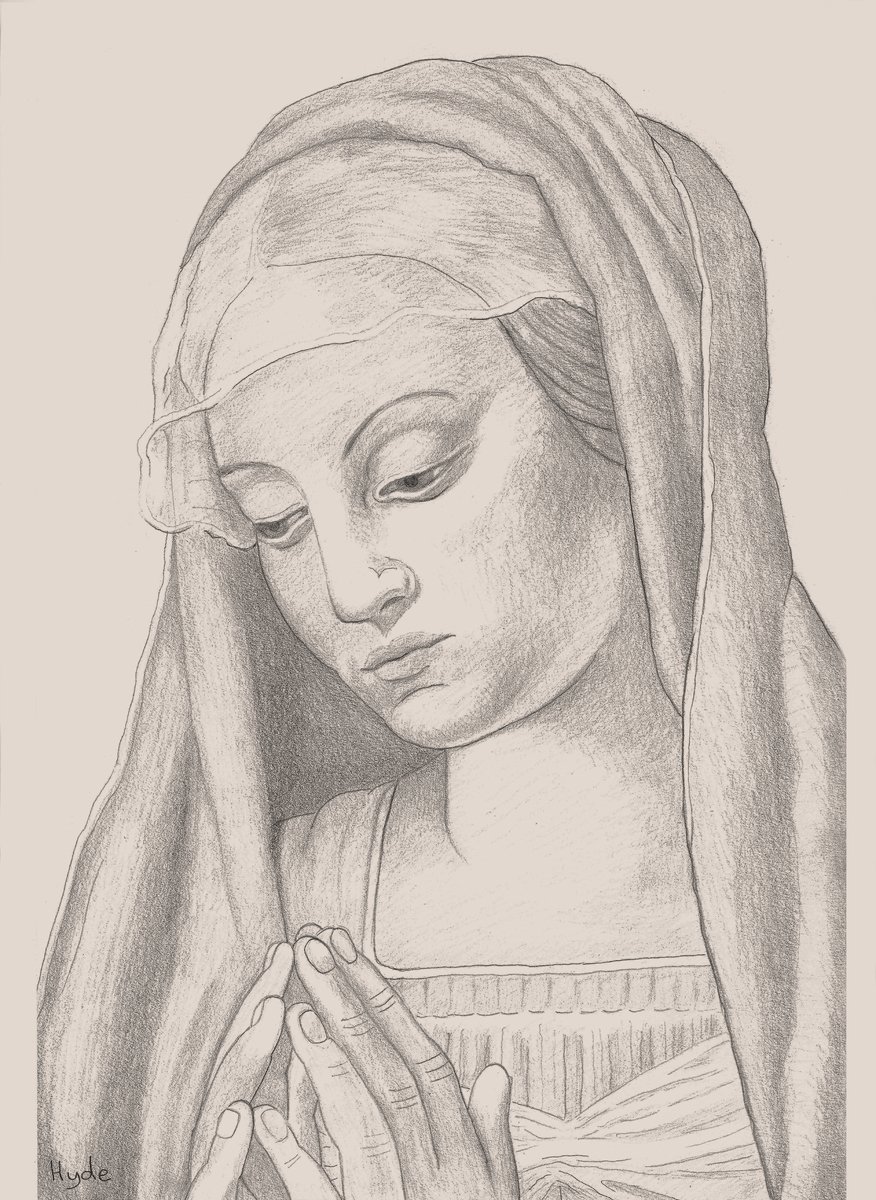 Mother Mary after Giovanni Battista Salvi by Patrick Hyde