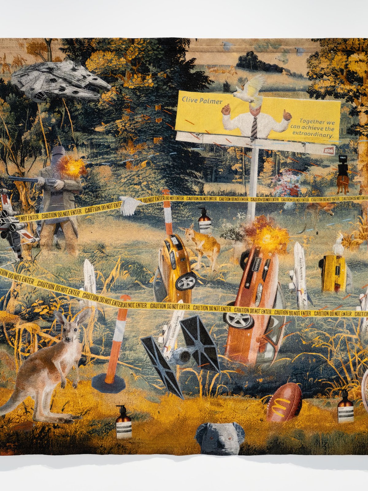 big things, clive, ned, ned on horse, star wars, brett, margaret, my uncle's car, fancy soap, slappy machines, the libs nuclear station finally built, kangaroos, an afl ball, aukus sub, that airline that went bust that my late grandfather had heaps of… by Jackson Farley