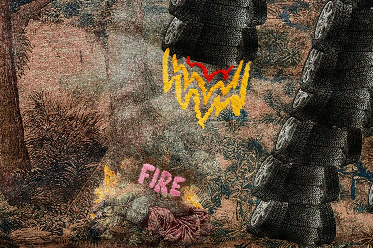 sometimes all it takes is a tyre monster clearing the fields to realise maybe you’ve been a bad little boy by Jackson Farley