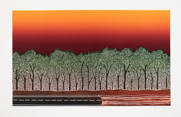Sunset Country (State III), 2025 by Teho Ropeyarn