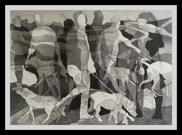 465. Dog walking, 2026 by John Garbutt