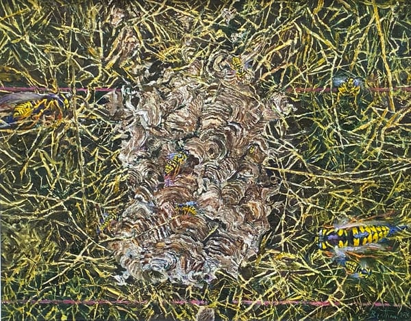 80. Wasp Nest, a Beginning, 2026 by Martin Bentham RWA