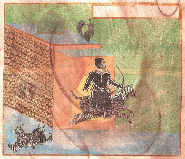 140. One Thousand and One Nights: Girl Riding a Horse, c. 2026 by Mohammad Barrangi