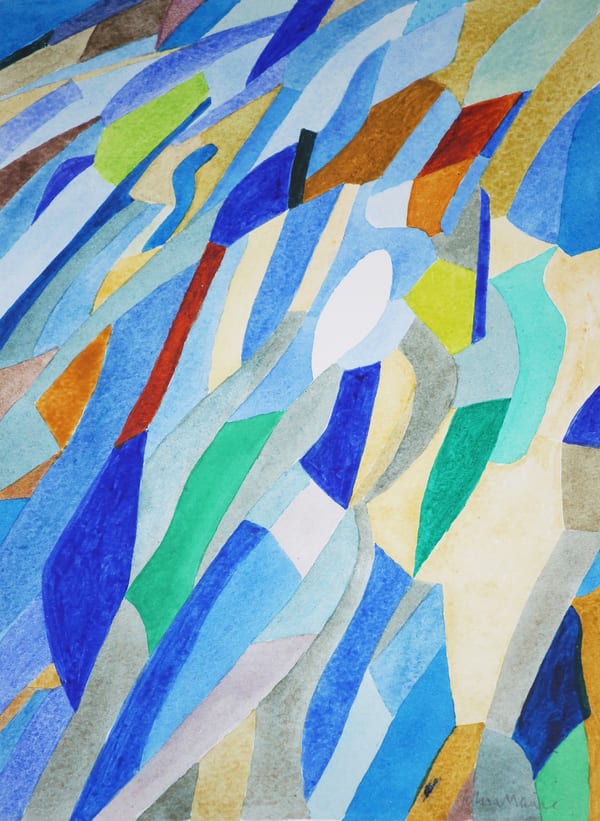 397. Ascent, 2025 by John Maine RA RWA (Hon)