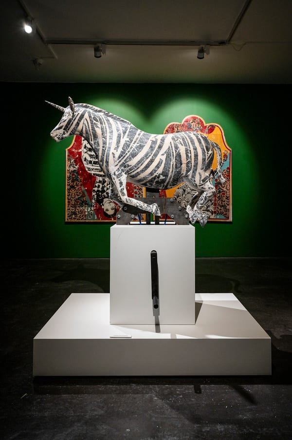 139. One Thousand and One Nights: Mechanical Unicorn Zebra, 2023 by Mohammad Barrangi
