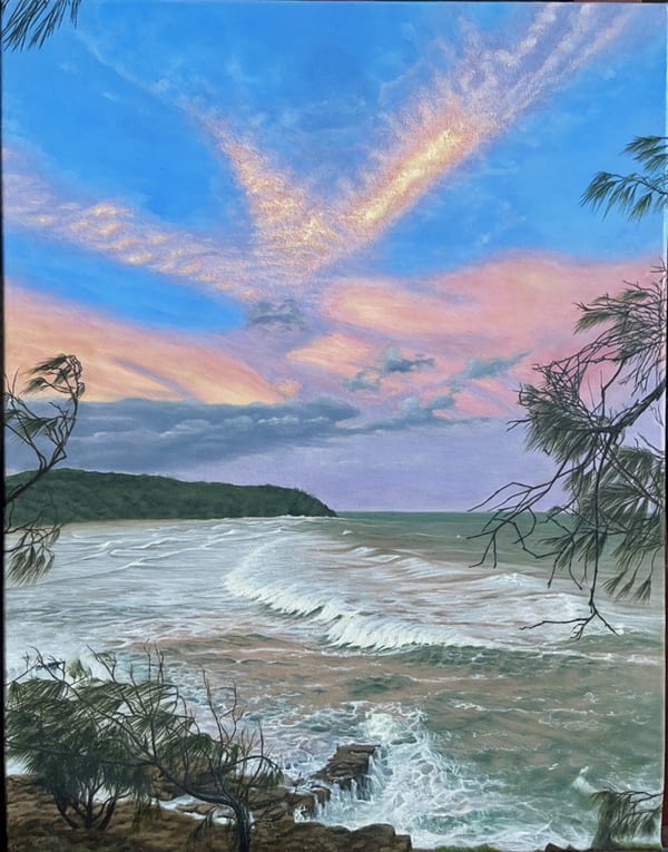 The Sea Set Ablaze by Nicole Benkouar