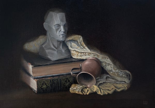 Still Life with Asaro Head by Warren Bonett