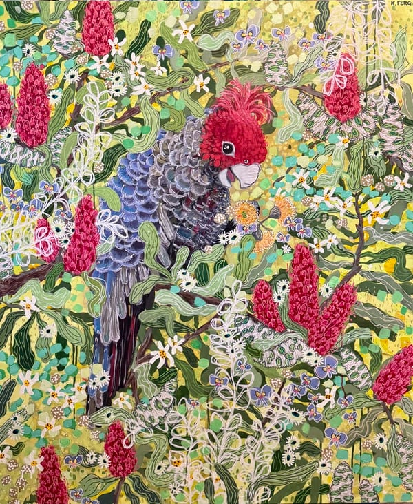 Reggie loves a flower by Kristy Ferguson