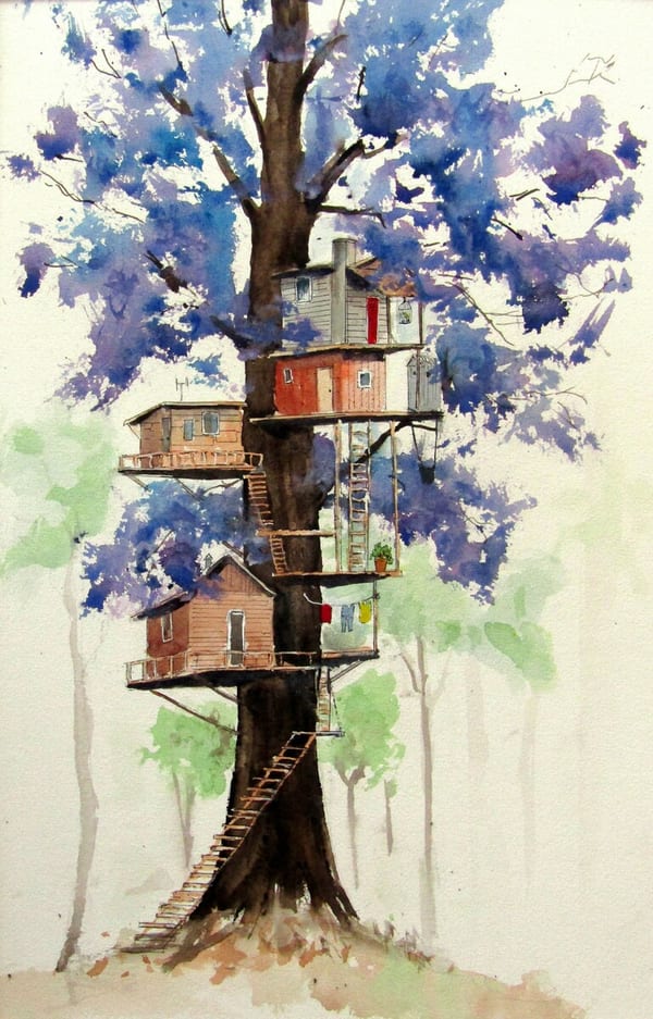 Jacaranda Treehouse by Richard Bristow
