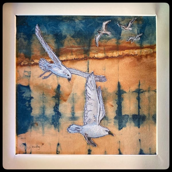 Five Gulls by Lynette Bindley