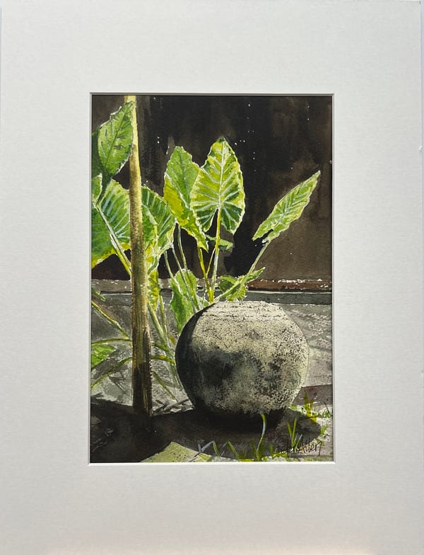 Stone Urn, ARMA Resort, Bali by Peter Allen
