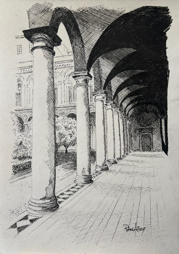 Roman Colonnade by Peter Allen