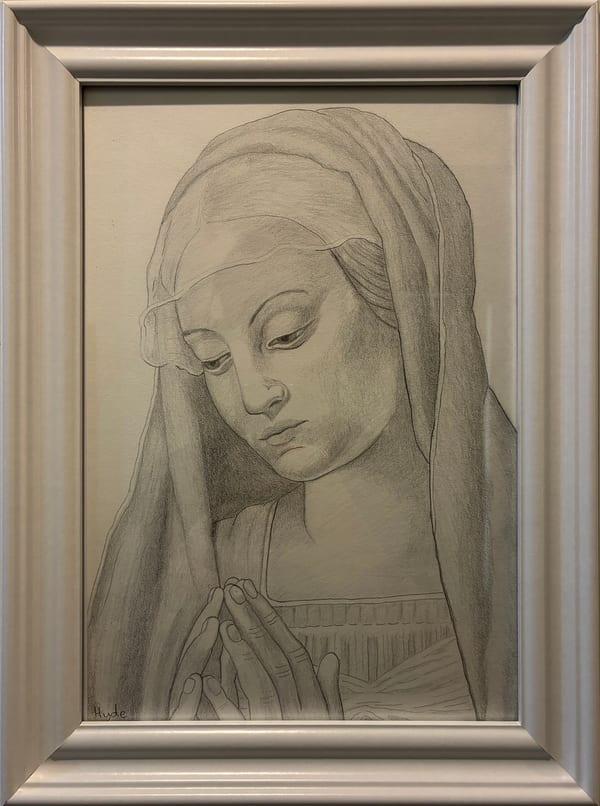 Mother Mary after Giovanni Battista Salvi by Patrick Hyde
