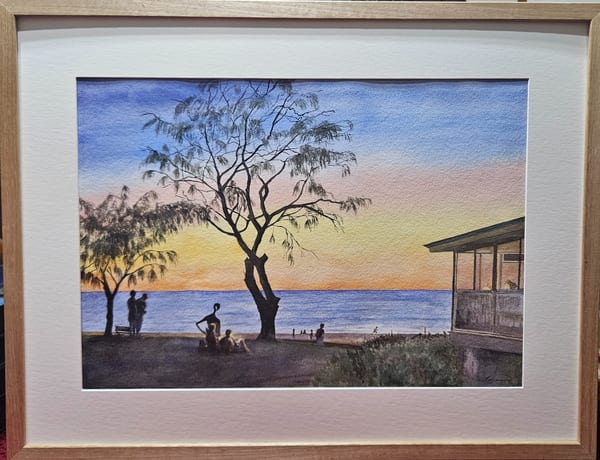 City Beach at Dusk by Stef Hayward