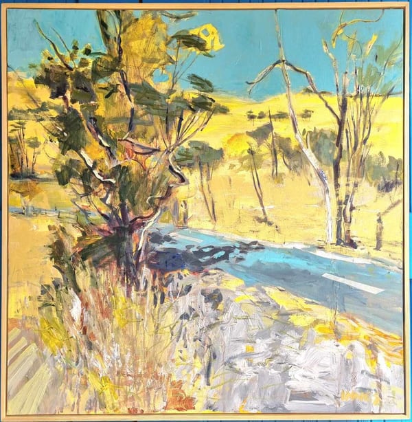 Blue sky road by Paul Innes