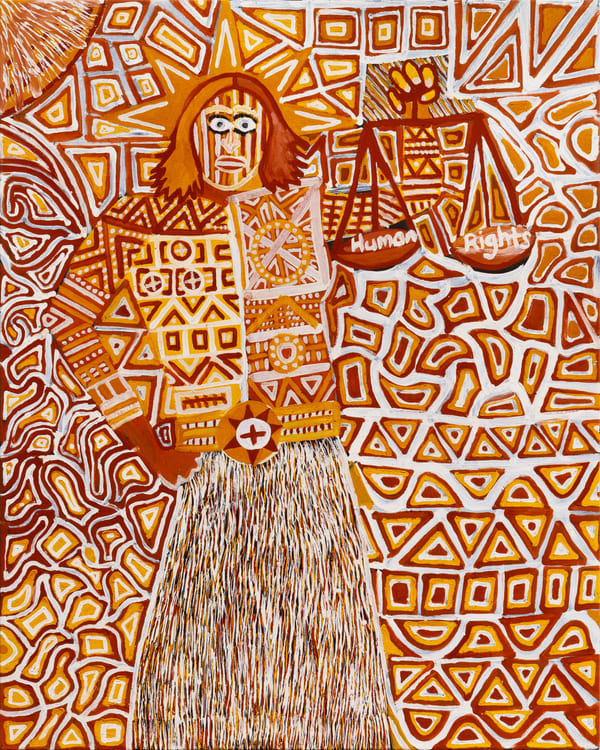 Themis, Goddess of Justice, 2025 by Johnathon World Peace Bush