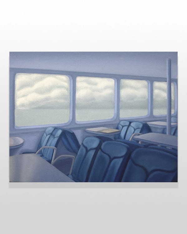 Drawing clouds on the slow ferry, 2026 by Lucy O’ Doherty