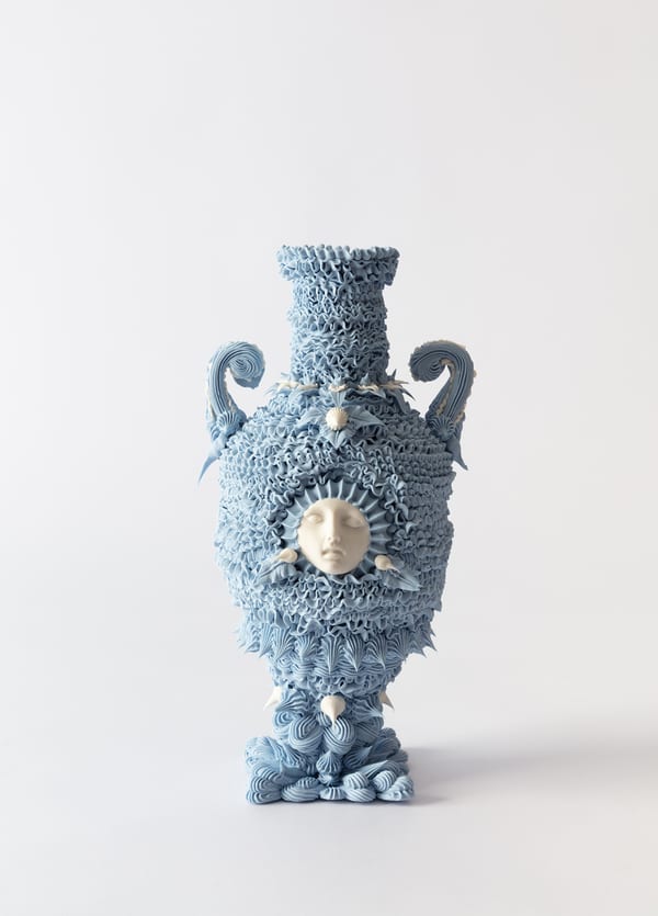 Superfluous Amphora With Volute Handles And Solar Mascaron, 2026 by Ebony Russell